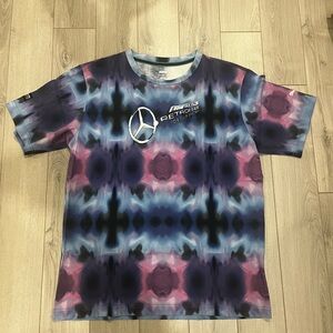 Puma Mercedes F1 Tie-Dye Tee - Blue and Pink